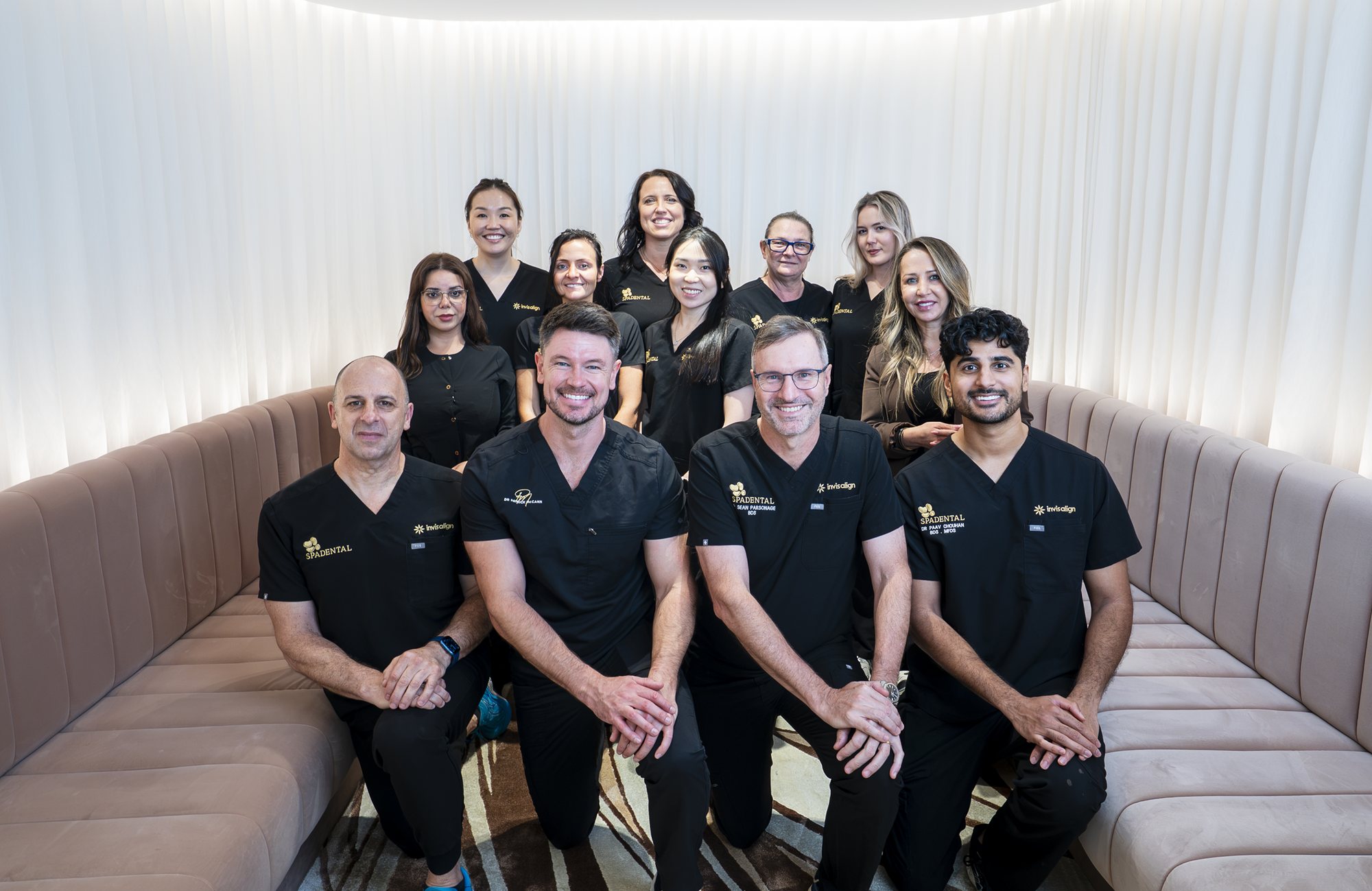 The Spa Dental team together in the practice