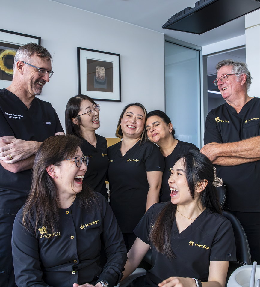 The Spa Dental team together in the treatment suite