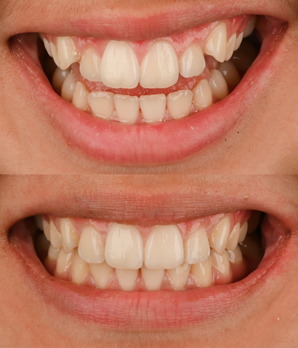 Invisalign® patient 6 patient, before and after